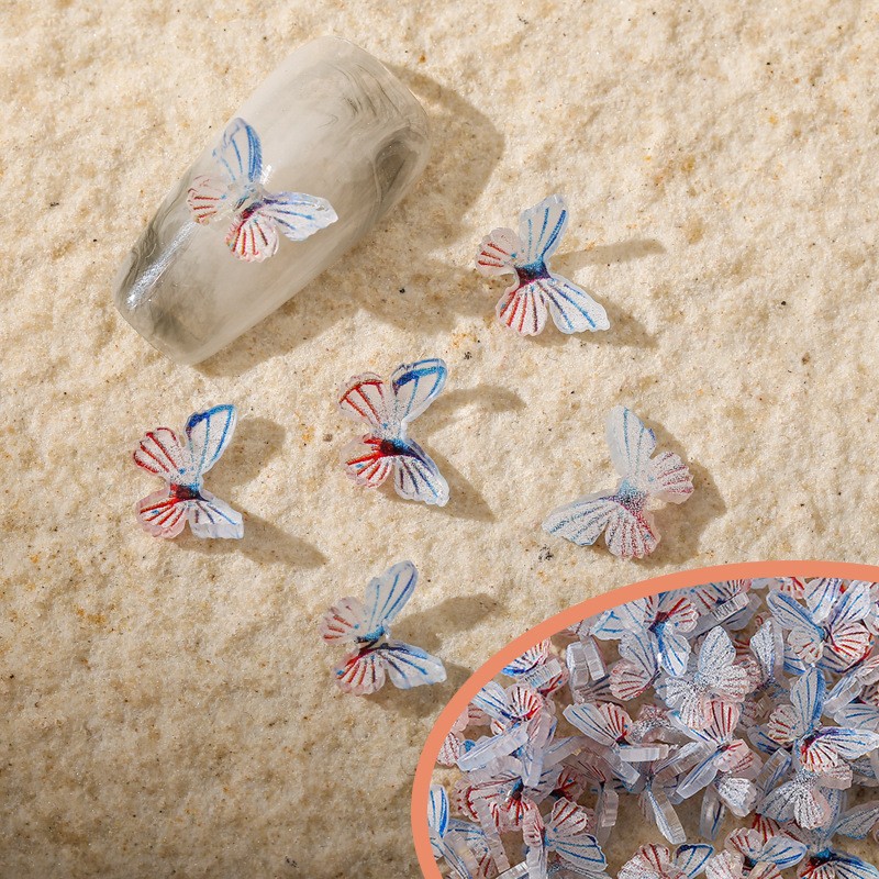 Nail art 3D butterfly painted board 3D mixed color fairy nail drill