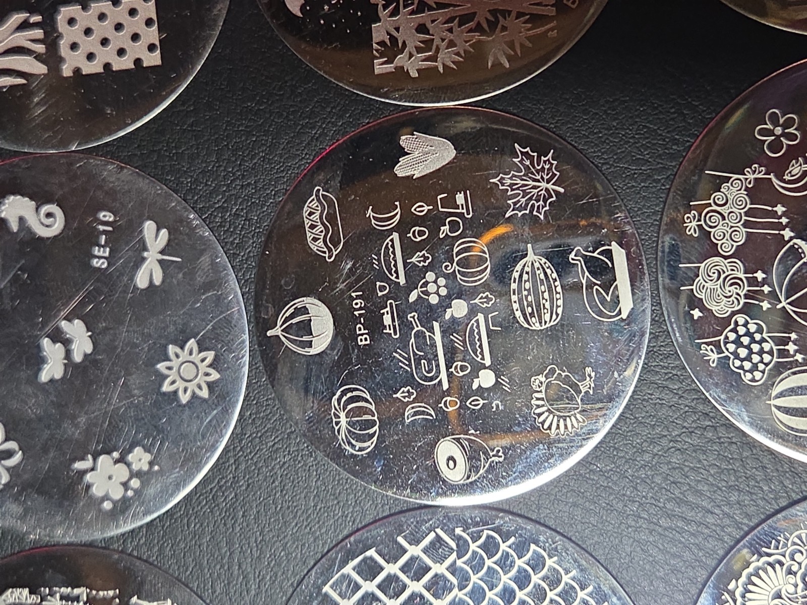 23 small Round Nail stamping plates