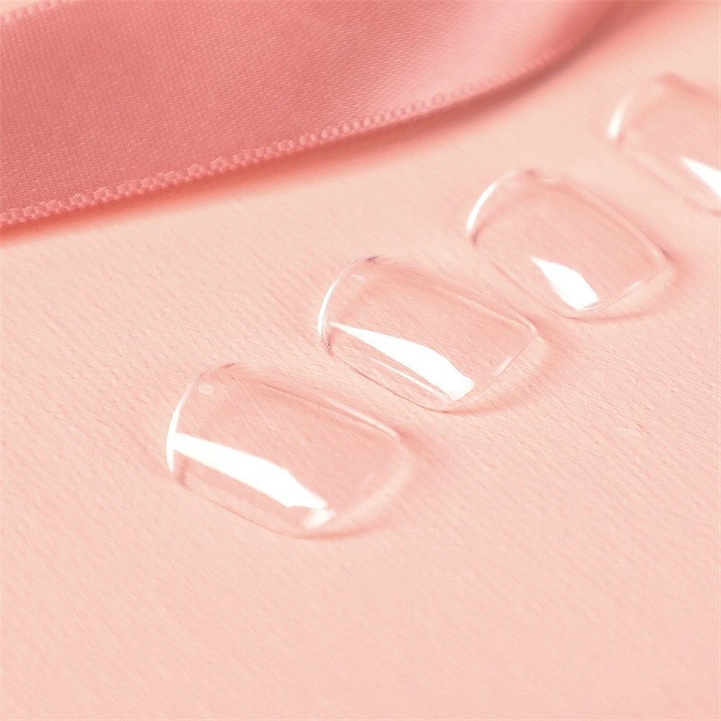 240pcs Ultra Short Square Gel Nail Tips Full Coverage Extension False Nails