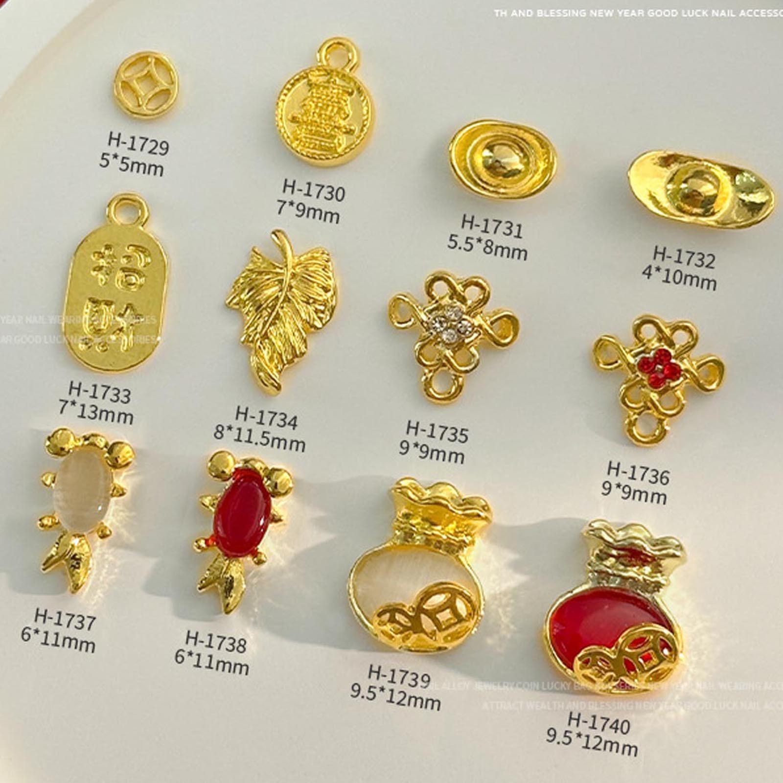 Women Girls Nails Decorations Nails Rhinestones 10 Pcs Trendy Nails Art Luxury