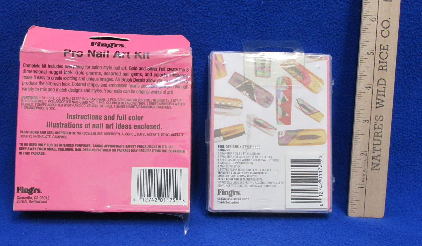 New Pro Nail Art Kit Foil Nail Set Fing’rs Lot of 2