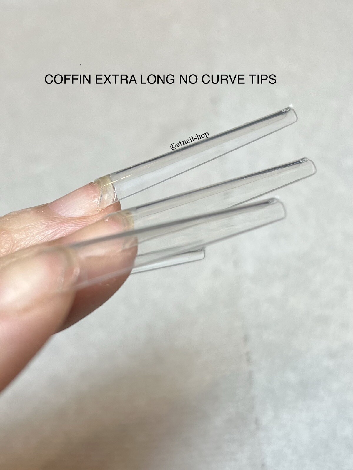 XXL Long 500 pcs Coffin No C Curve Acrylic Nail Tips- THE BEST QUALITY