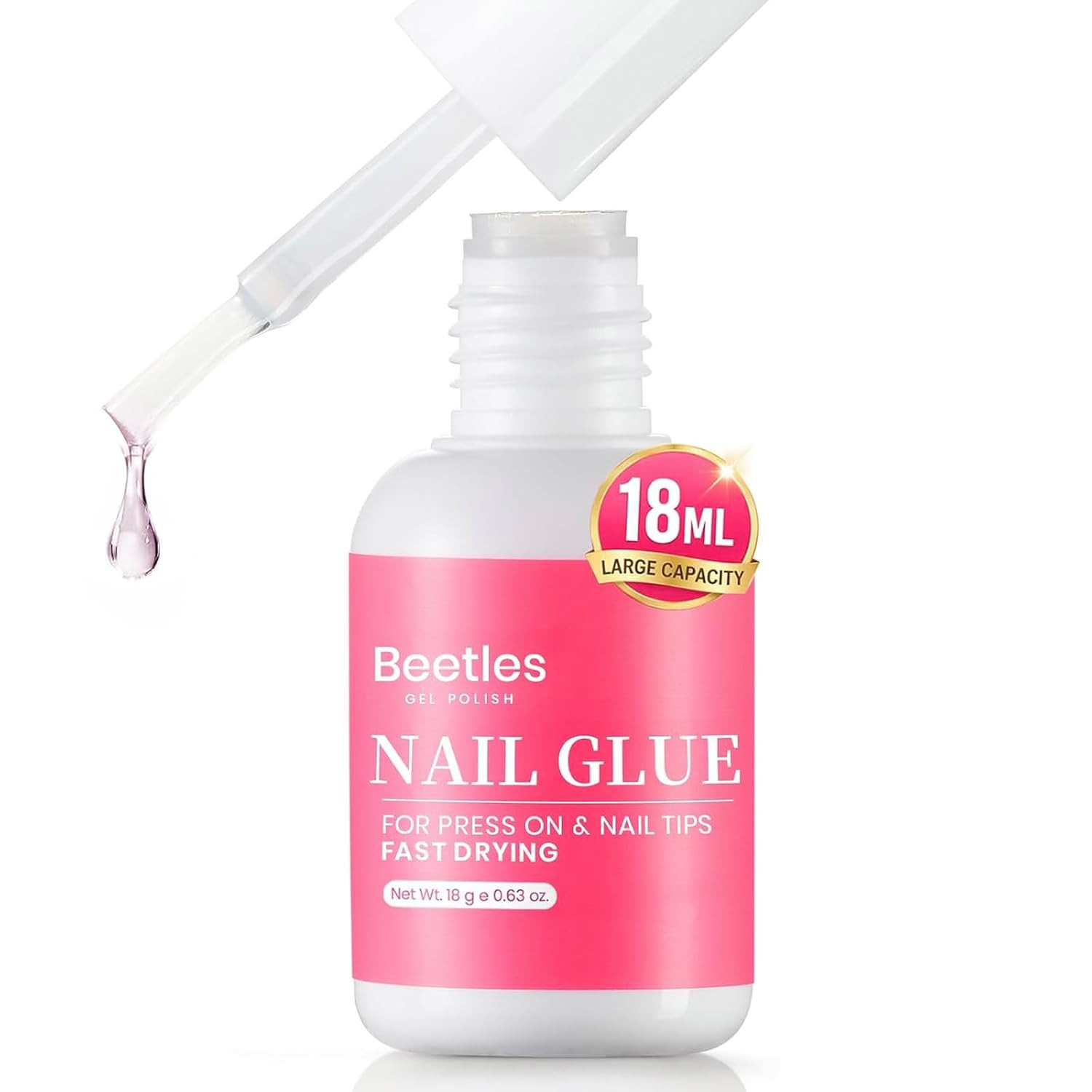 Beetles 10ML Super Strong Nail Glue for Press Ons, Nail Tips, Acrylic Nails | No