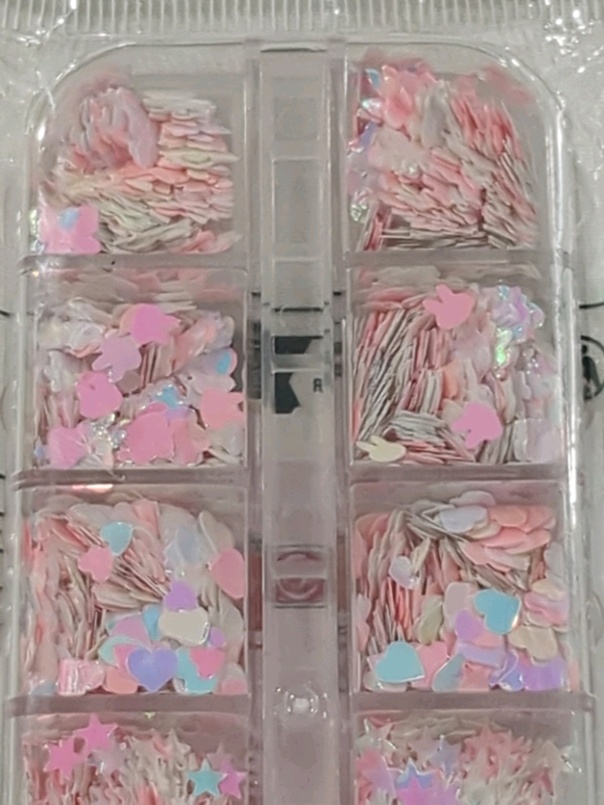 12 Grids Multi Color Spring Nail Glitter Sequins & Nail Art Stickers – New