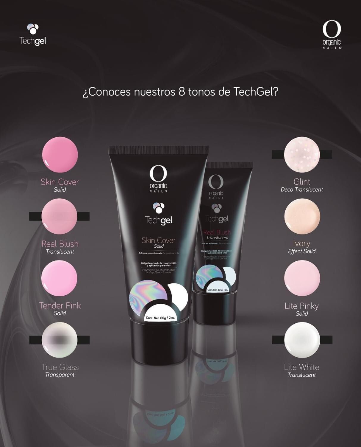TECHGEL REAL BLUSH ORGANIC NAILS 30g