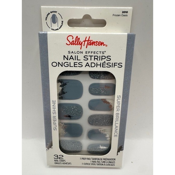 Sally Hansen Salon Effects Nail Strips Lot of 5 sets- 32 Count, Easy Application