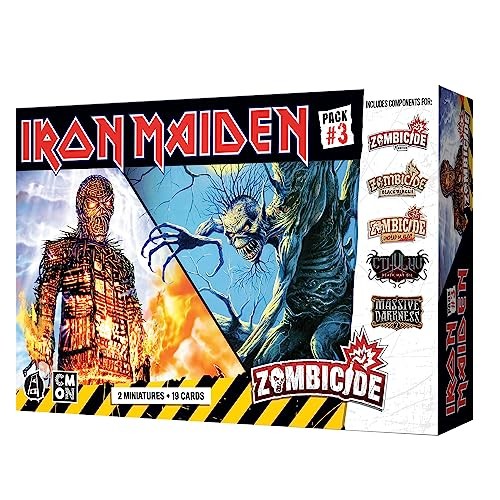 Zombicide Iron Maiden Character Pack #3 – Fear of The Dark Medium, Multicolor
