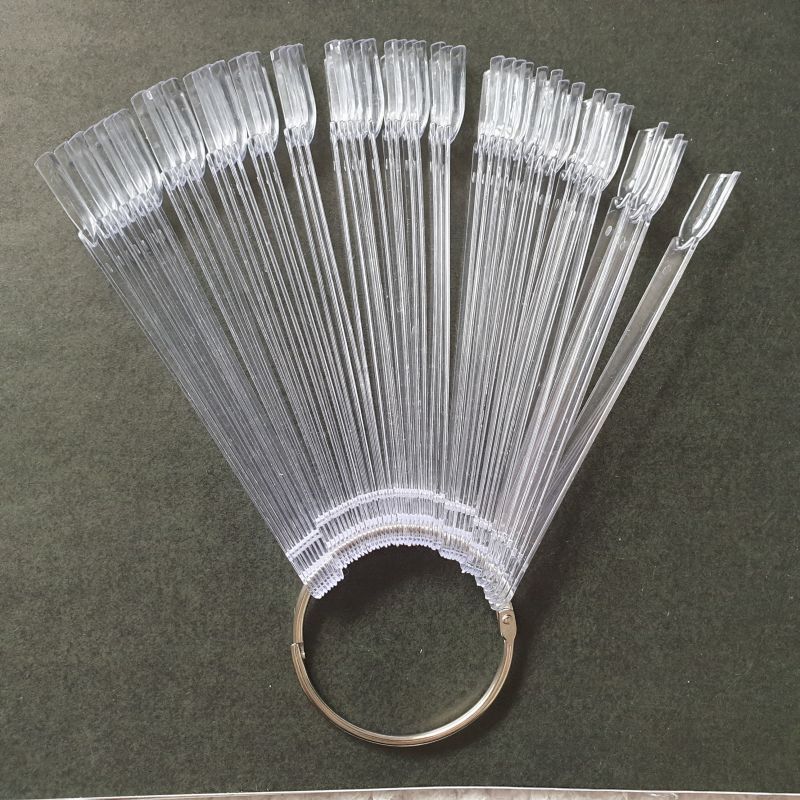 Fake Nail Display Nail Art Fan 50 pcs. Wheel Polish Practice Sample Swatches UK