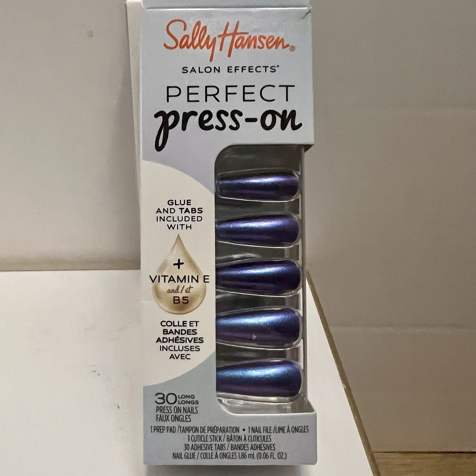 Sally Hansen Salon Effects Perfect Press On Nails Hyp-nautical CO321 Lot Of 3