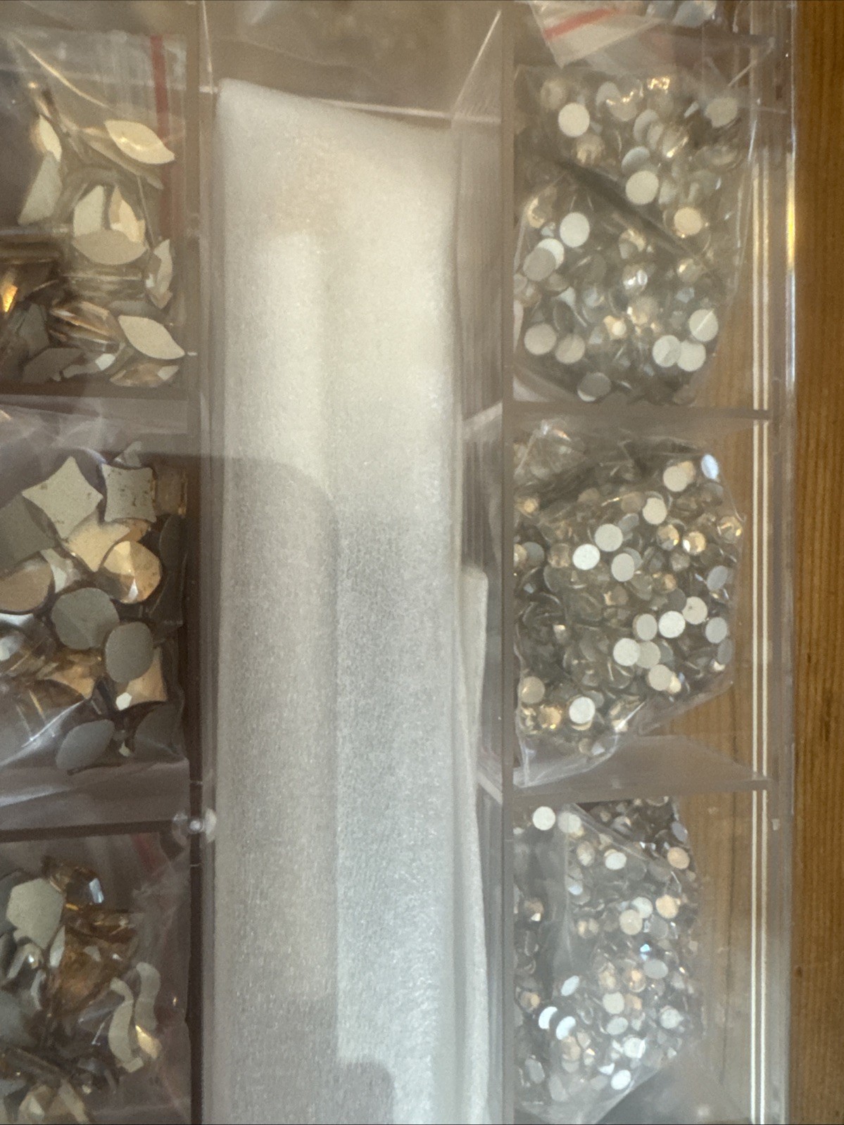 Tatiwoo Gold Nail Crystals Kit Champaign Over A Dozen Different Designs