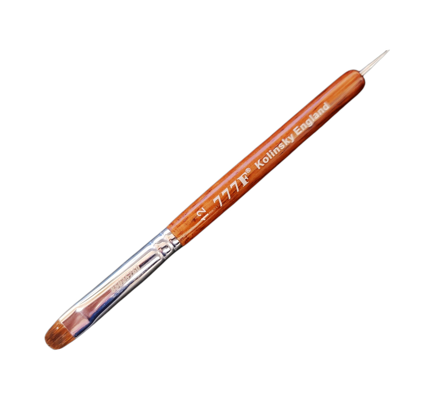 Manicure & Pedicure French Brush 777F Red Wood Handle With Dotting Size #12