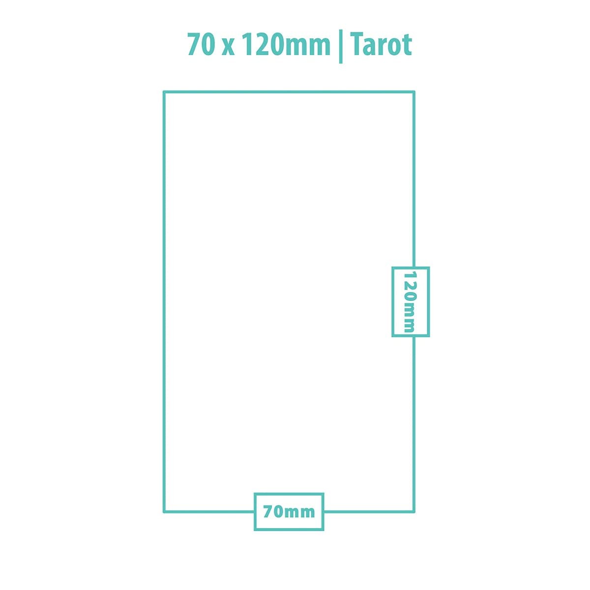 Ultra Pro Tarot Board Game Sleeve – 70mmx120mm (50/Pk) Clear