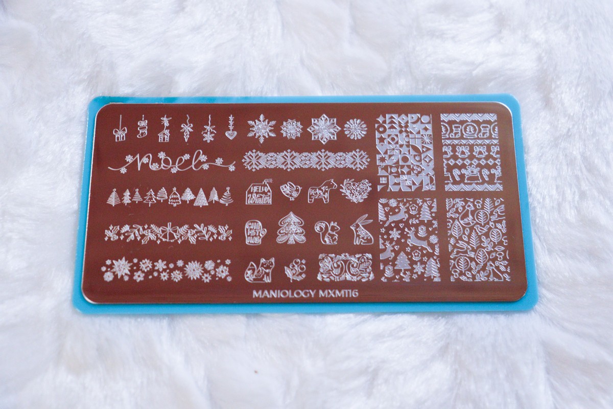 Maniology Nail Stamping Plate – Holiday Hygge: Nordic Gleam MXM116