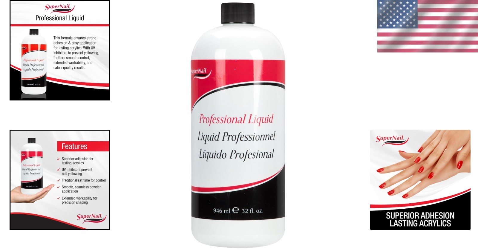 Professional Grade 32oz Acrylic Liquid Monomer – Easy Application & Durability
