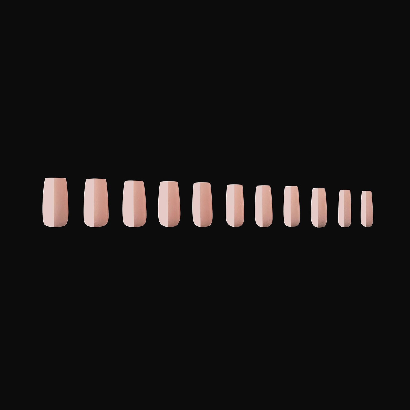 Natural Gel X Nail Tips 150 Pack Medium Square Tips In Neutrals Shades