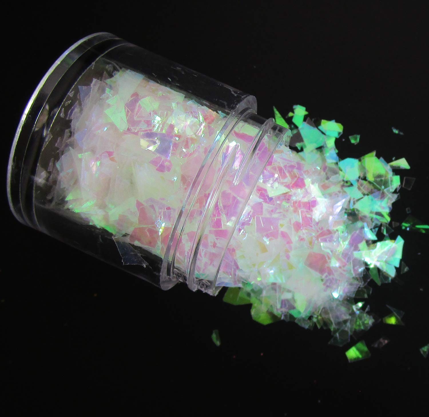 12 Colors Iridescent Chunky Glitter Flakes Kit Irregular Mermaid