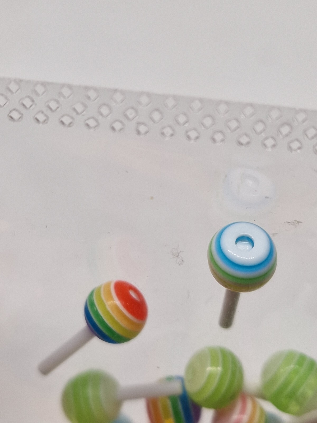 2 Count 3D Lollipop Candy Nail Art Charms Decorations Accessories Decors