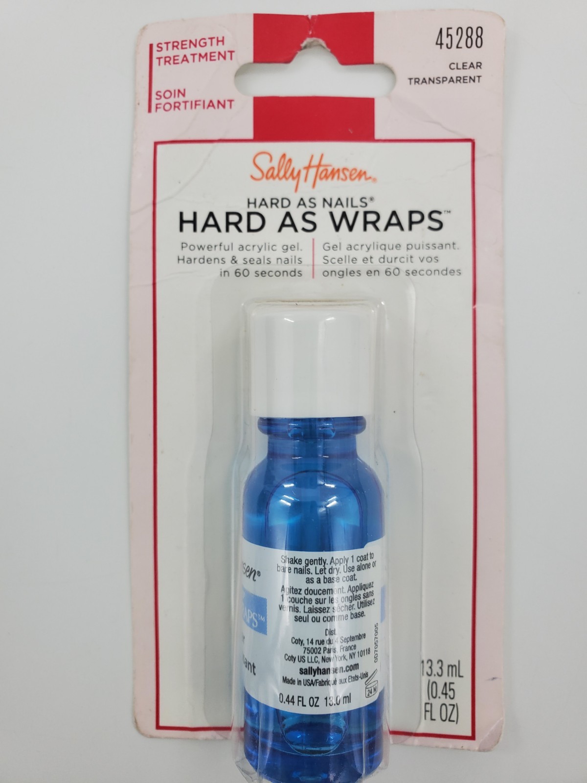 2X Sally Hansen Hard As Nails Wraps Acrylic Gel Hardens Seals 45288 New
