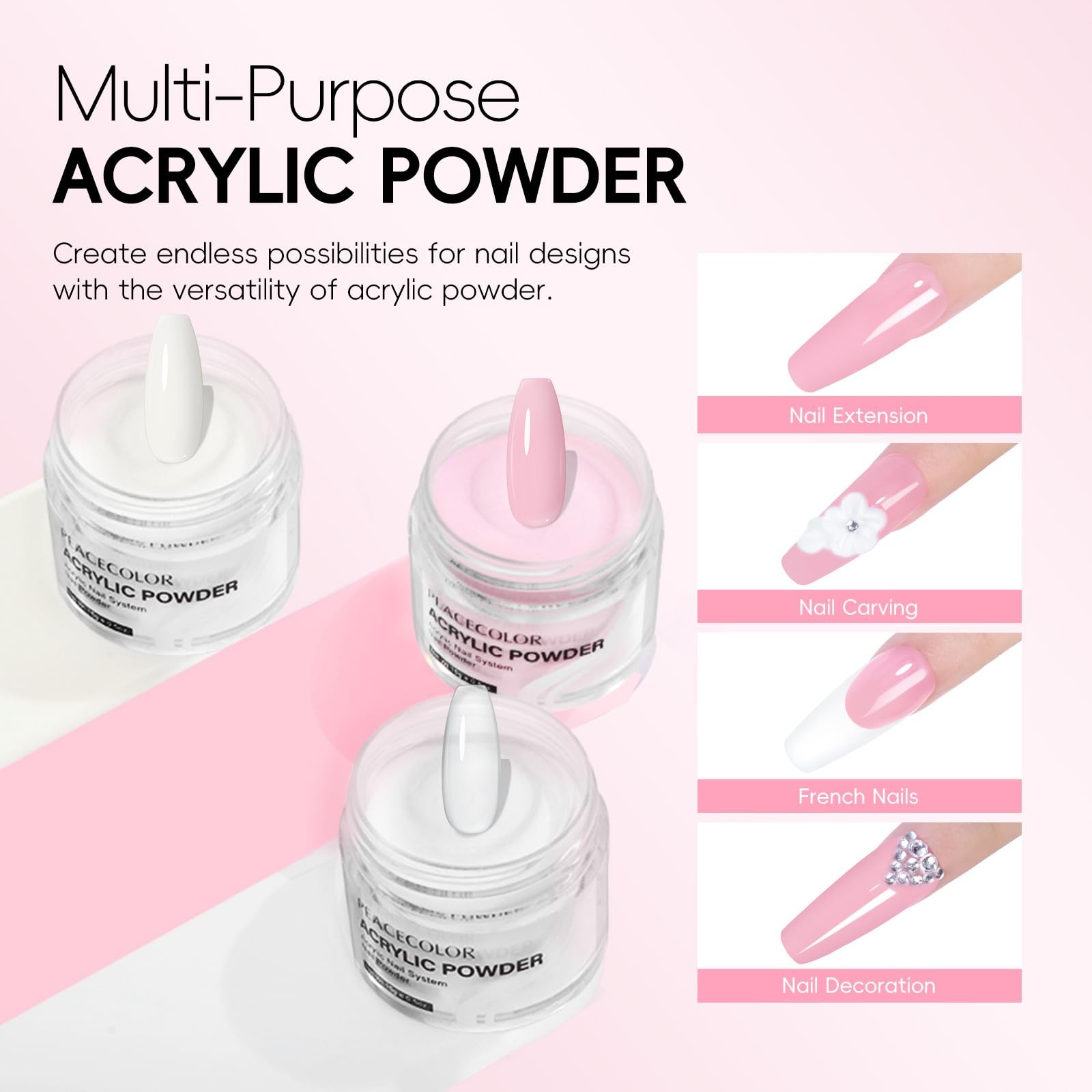 Polvo Acrilico Kit De Para Extensión De Uñas Ideal Regalo Para Mujer