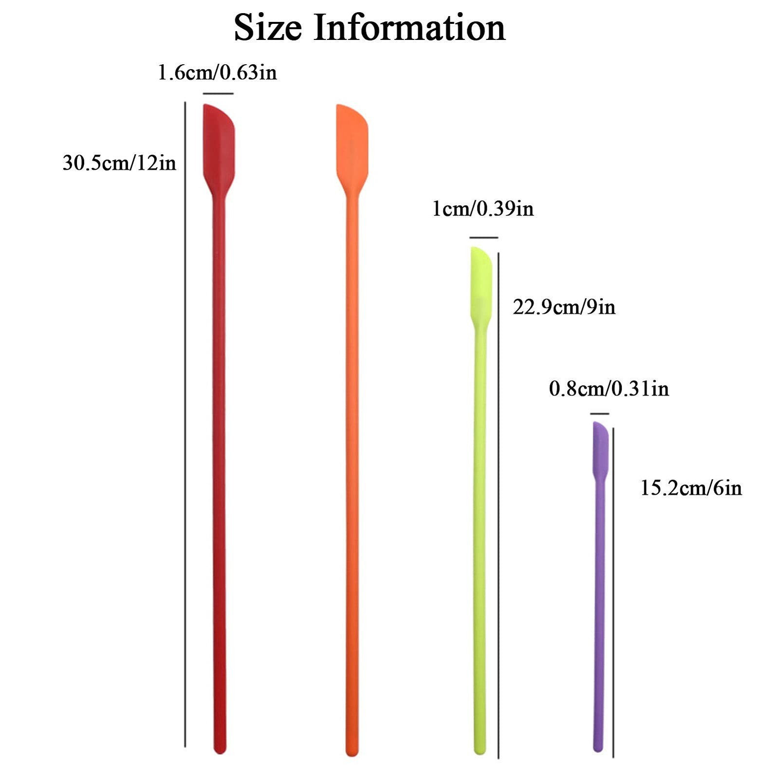 Beauty Spatula 4 PCS Makeup Spatula Mini Silicone for Cosmetics & Kitchen – 3…