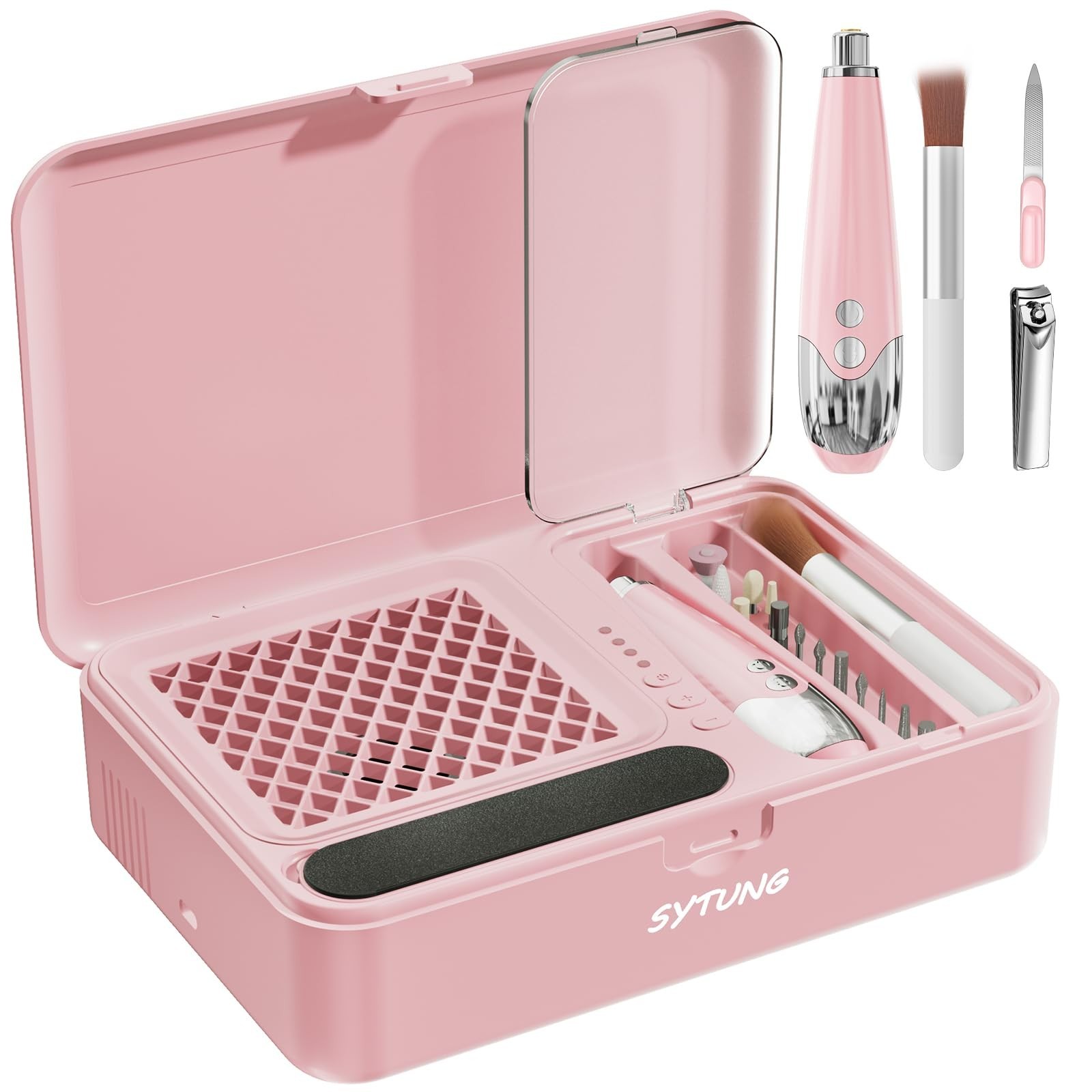 Cordless Electric Nail File Dust Collector Professional kit, Rechargeable1500…