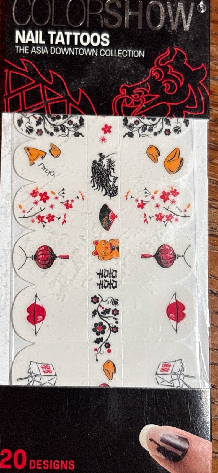 Maybelline Color Show Nail Stickers/Tattoos #10 ASIA DOWNTOWN * Limited Edition