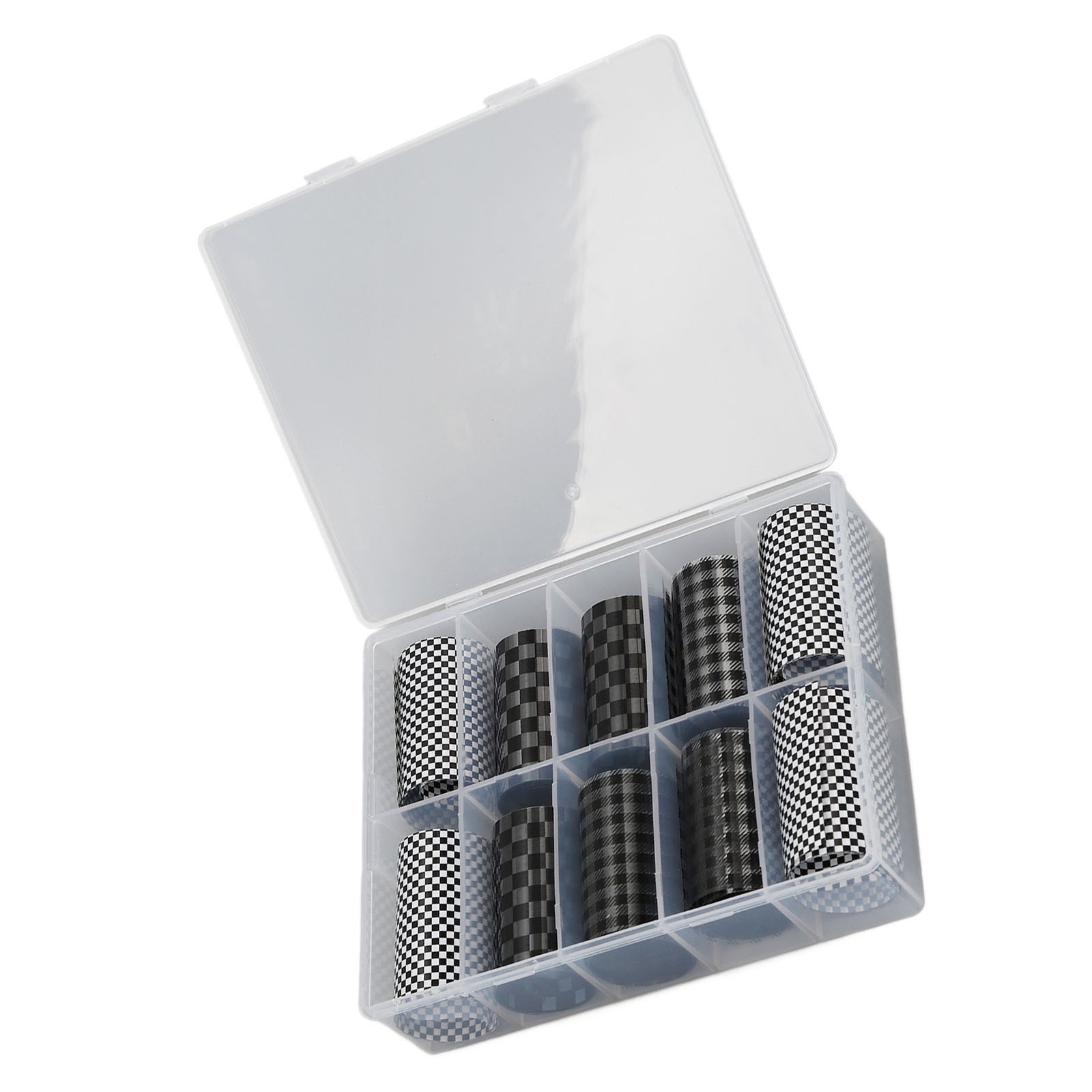 Plaid Nail Art Sticker Set Of 10 Rolls Easy-to-Use DIY Nail Art Supplies For Hom