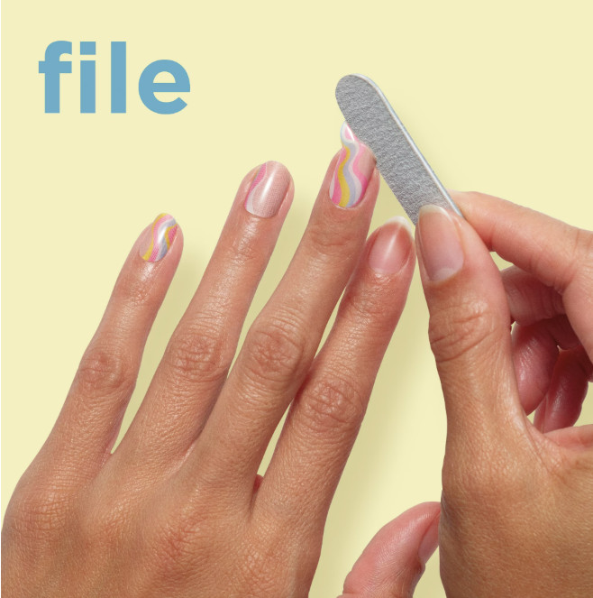 Sally Hansen Salon Effects Nail Strips | No UV Light Needed, Call of Blue-ty