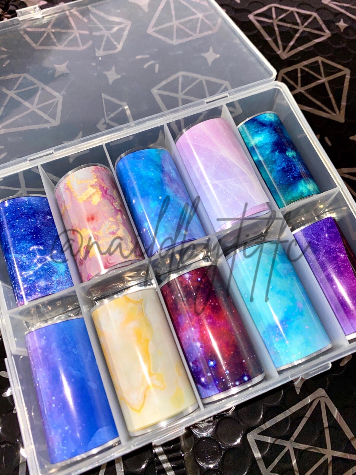 Galaxy/Marble Nail Foils 10 Different Styles