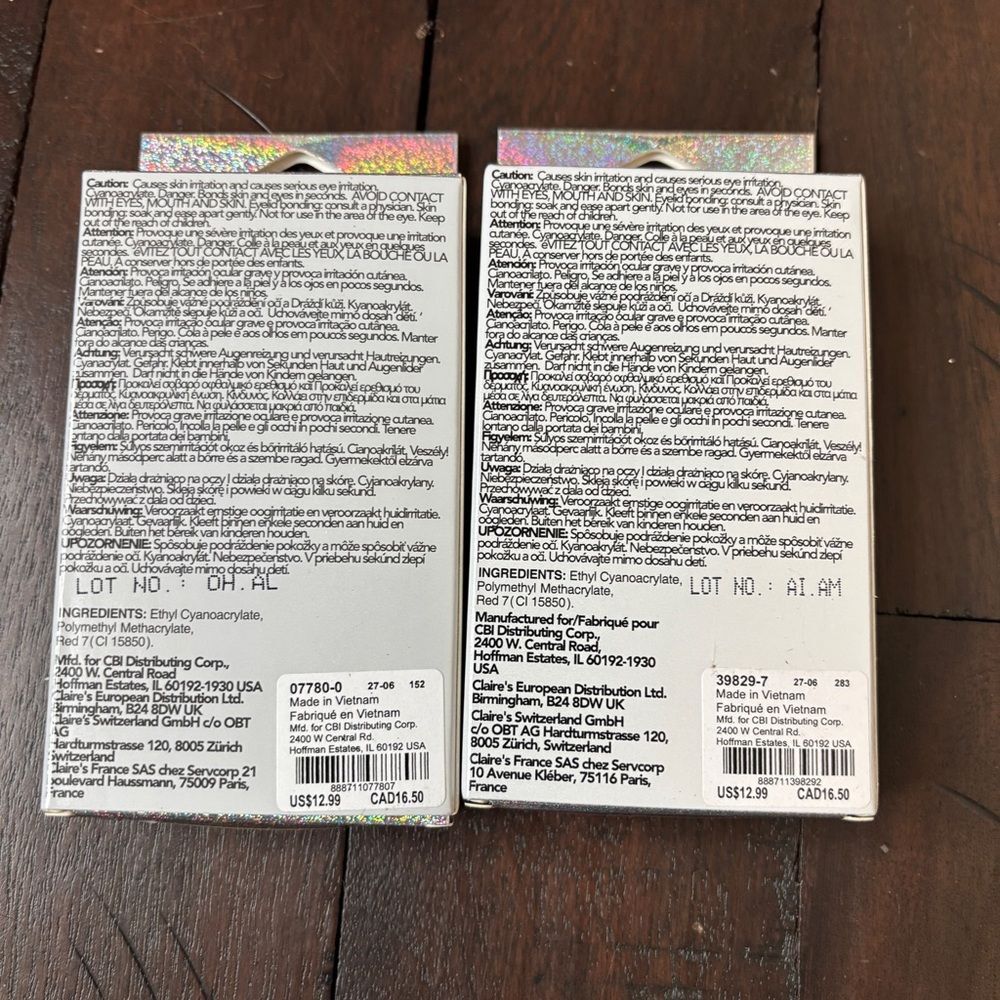 Claire’s Press On Nails Vegan Almond & Coffin Shape – New in Box – Never Opened