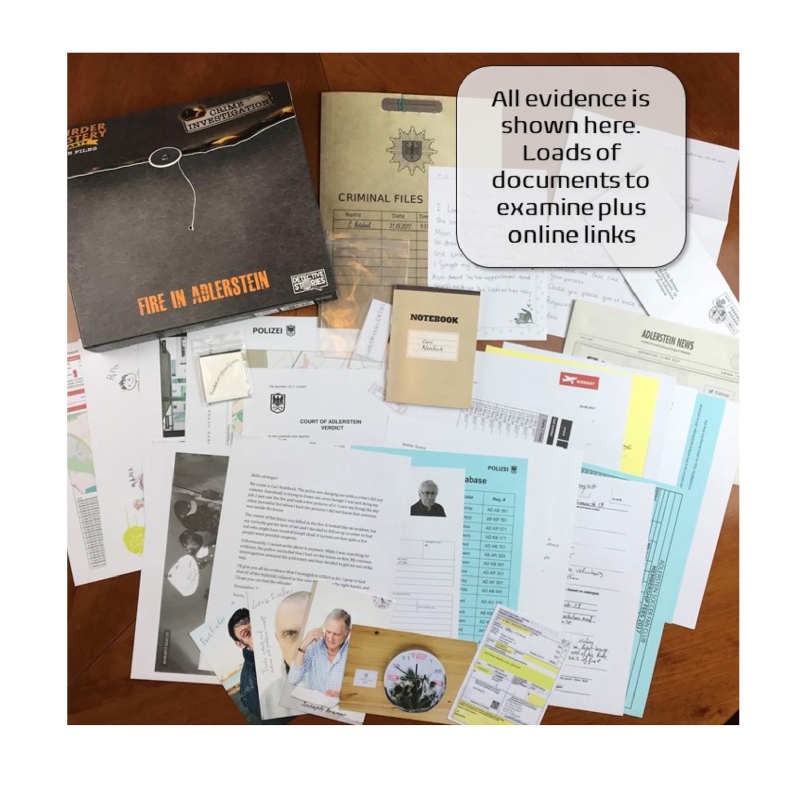 Murder Mystery Party Case Files: Fire in Regular, Adlerstein