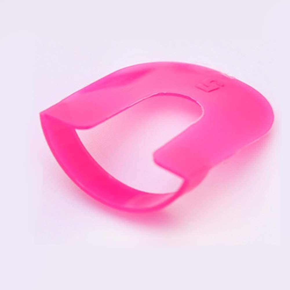 U Curve Shape Nail Protector Hot Pink Reusable Nail Art Tool 26 Pieces 10 Sizes