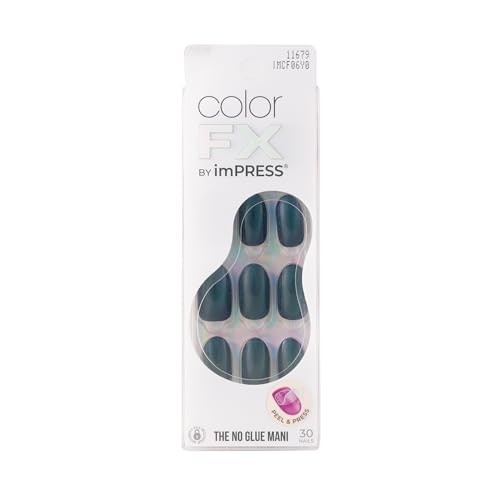 imPRESS Color FX No Glue Mani 30 Pcs Press On Nails False Medium Free Mind