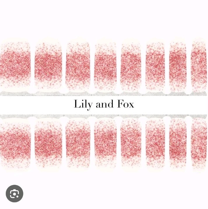 Lily And Fox Fox Lily Nail Wraps Strips 16ct Twinkle Toes