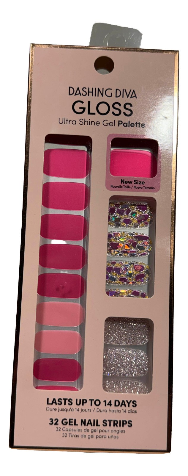 Dashing Diva Gloss Gel Nail Palette – 32 Strips Palm Beach
