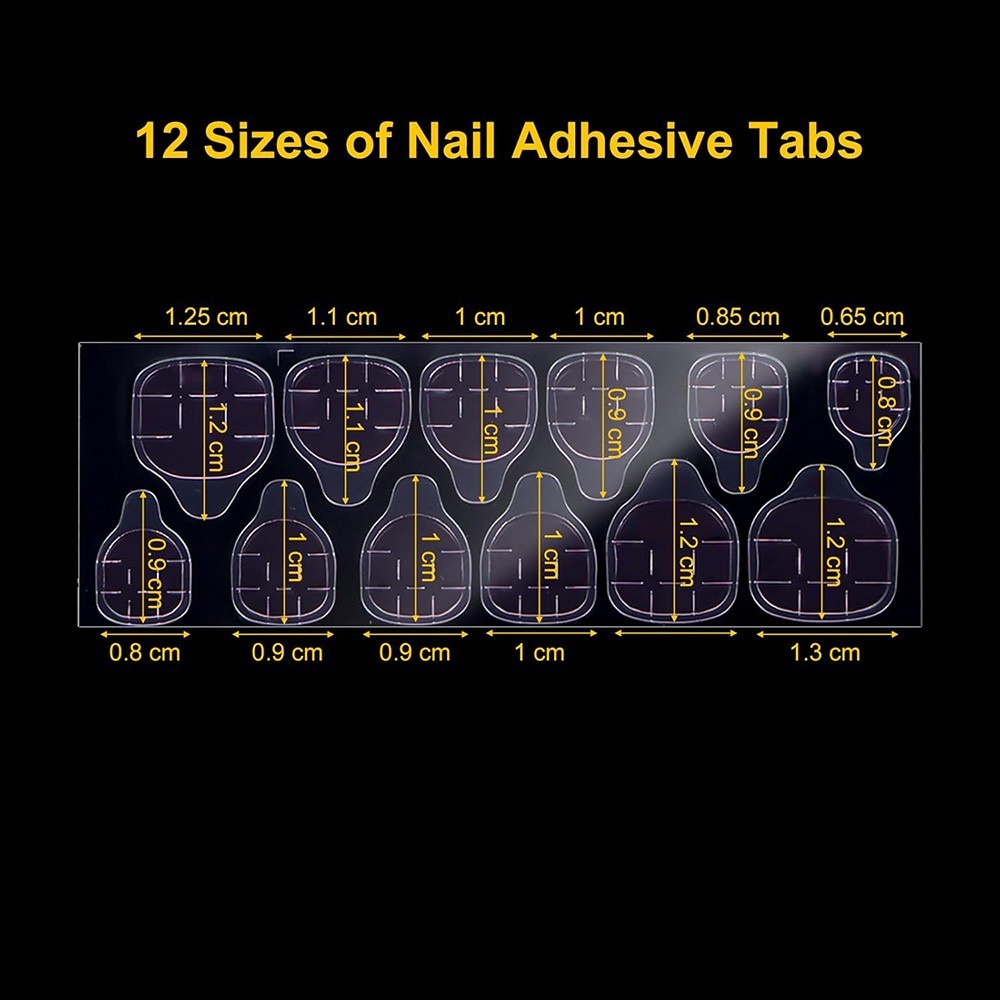 Double-Sided Nail Glue Tape Sticker Adhesive Tabs for Press on Nails Waterproof