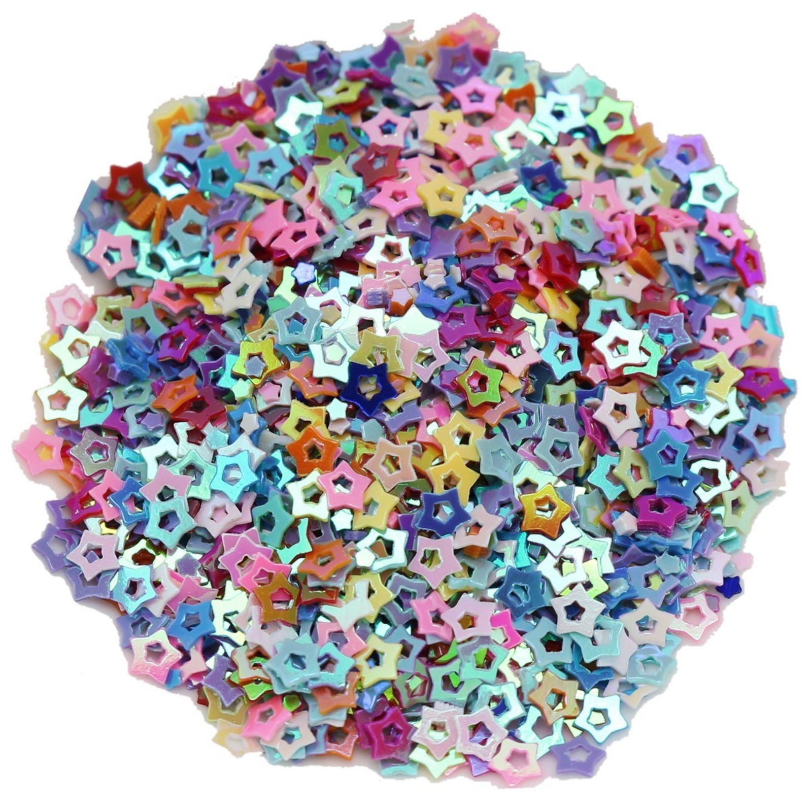 50 Gram Mixed Color Hollow Star Sequins Loose Tiny 3mm Nail Art Tips Crafts