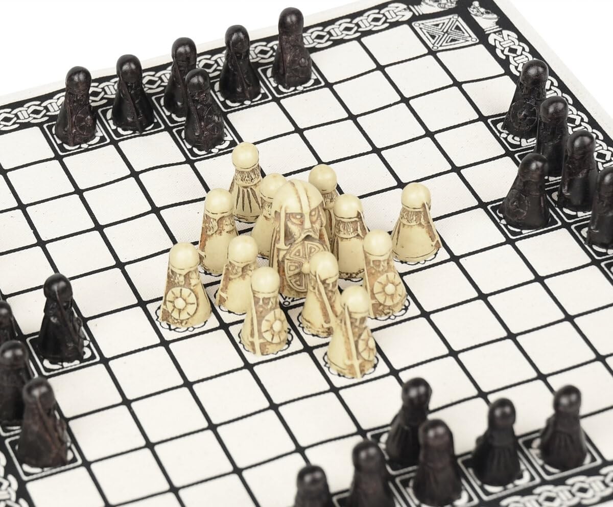Hnefatafl Board Game – Viking Chess Set – 11.6 x 5.9 x 1.4 inches, One Colour