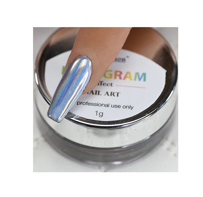 Cre8tion Nail Art Effect 1g – #02 Silver Hologram B