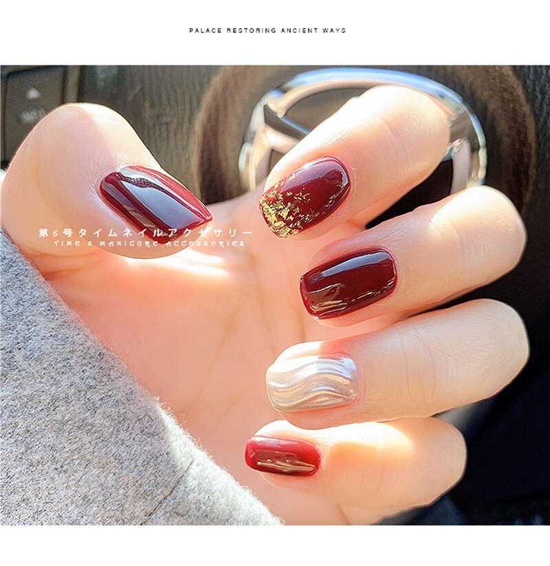 12pcs Mixed Colors Nail Art Metal Foil Paper Set 3D Sticker Flake Decal Decor