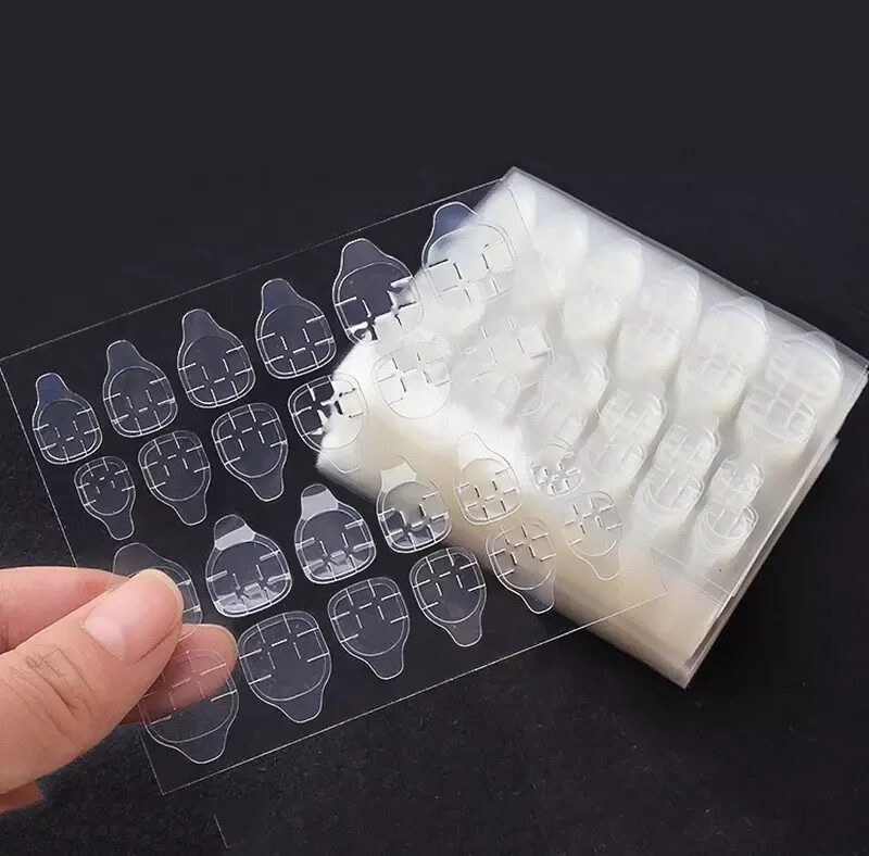 120 Adhesive Tabs Double-Sided Stickers for False Fake Nail Tip Glue Tape GB