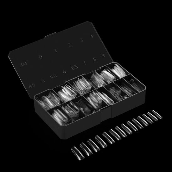 Apres Gel-X Sculpted Square X-Long Tips Box 14 Sizes 350 pcs