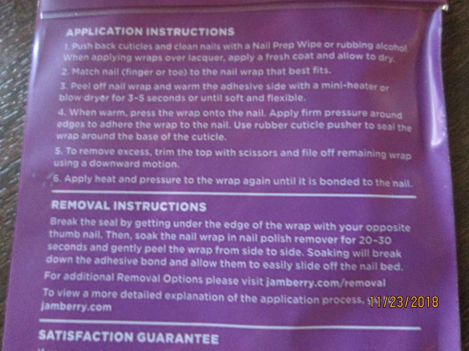 Jamberry Joyful Laughter H214 Heat Activated Nail Wrap Full Sheet