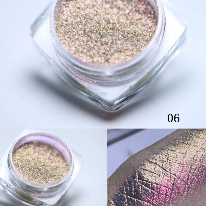 Chrome Nail Powder Metallic Nail Powder Coloretto Mirror Effect for Nail Art