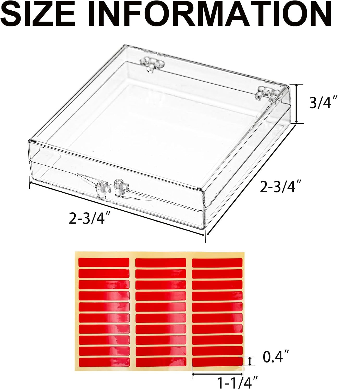 30 Pack Press on Nails Box, Clear Acrylic Press on Nail Storage Packaging Case,