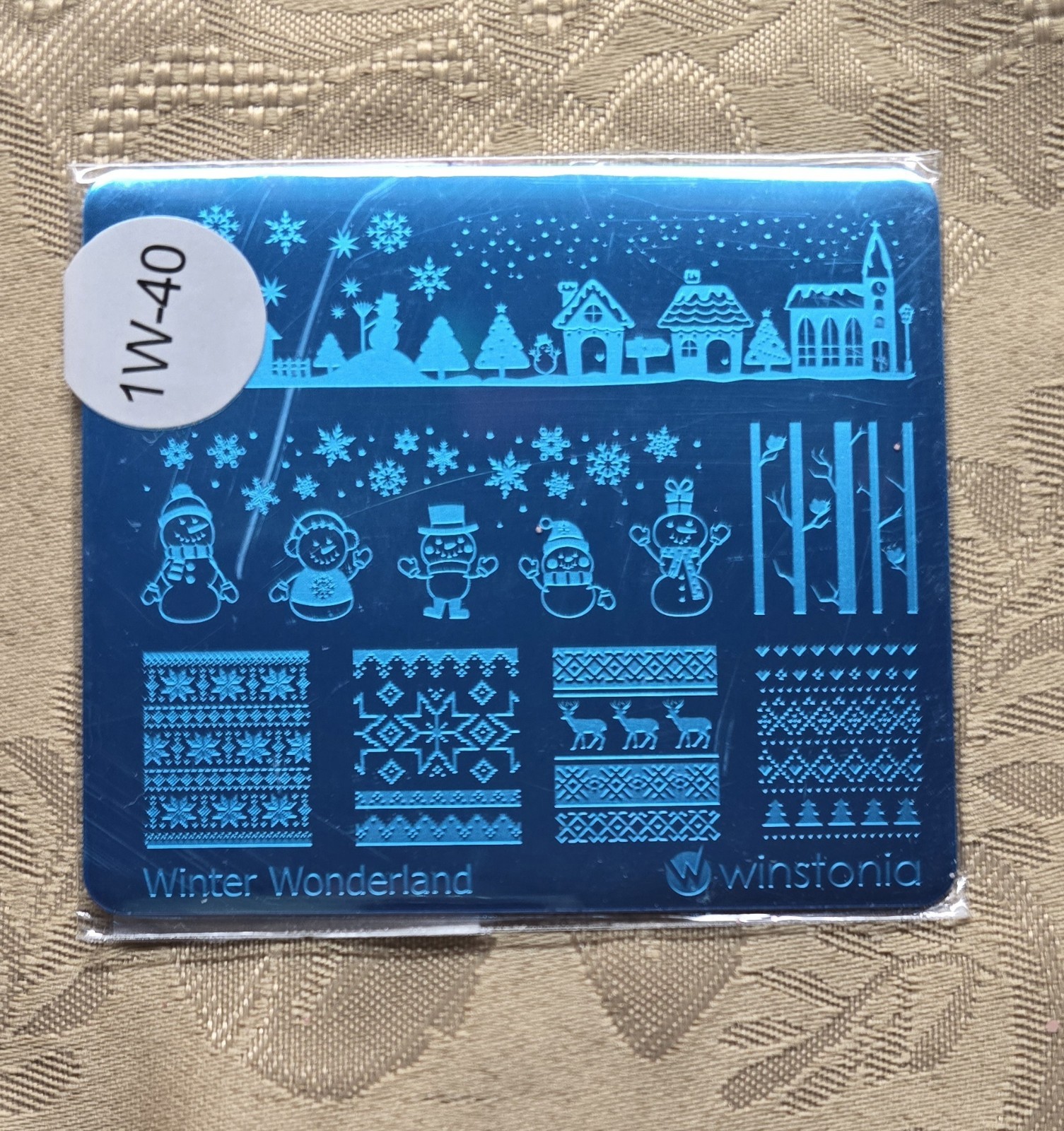 Wistonia Christmas Nail Stamp Plate LOT Winter Winderland North Pole Snowman
