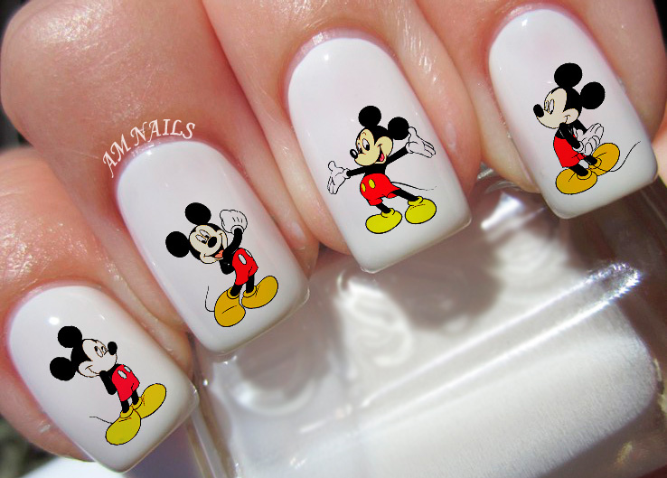 Mickey Mouse Nail Art Stickers Transfers Decals Set of 42 – A1210