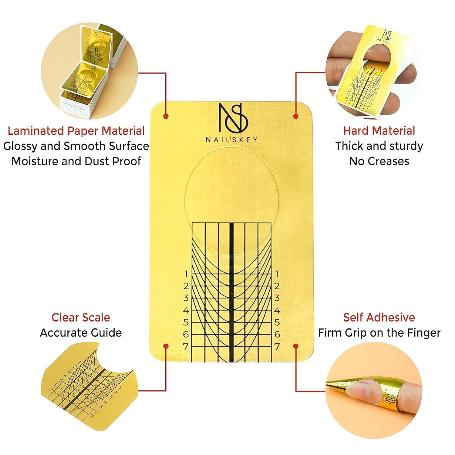 Professional 100 Pcs Nail Forms – Self Adhesive Stickers for Perfect Sculpting