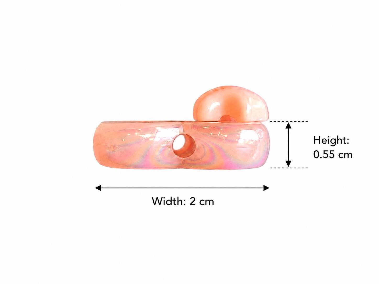 Japanese Handmade Kawaii Heart 3D Resin Nail Charms for Nail Art