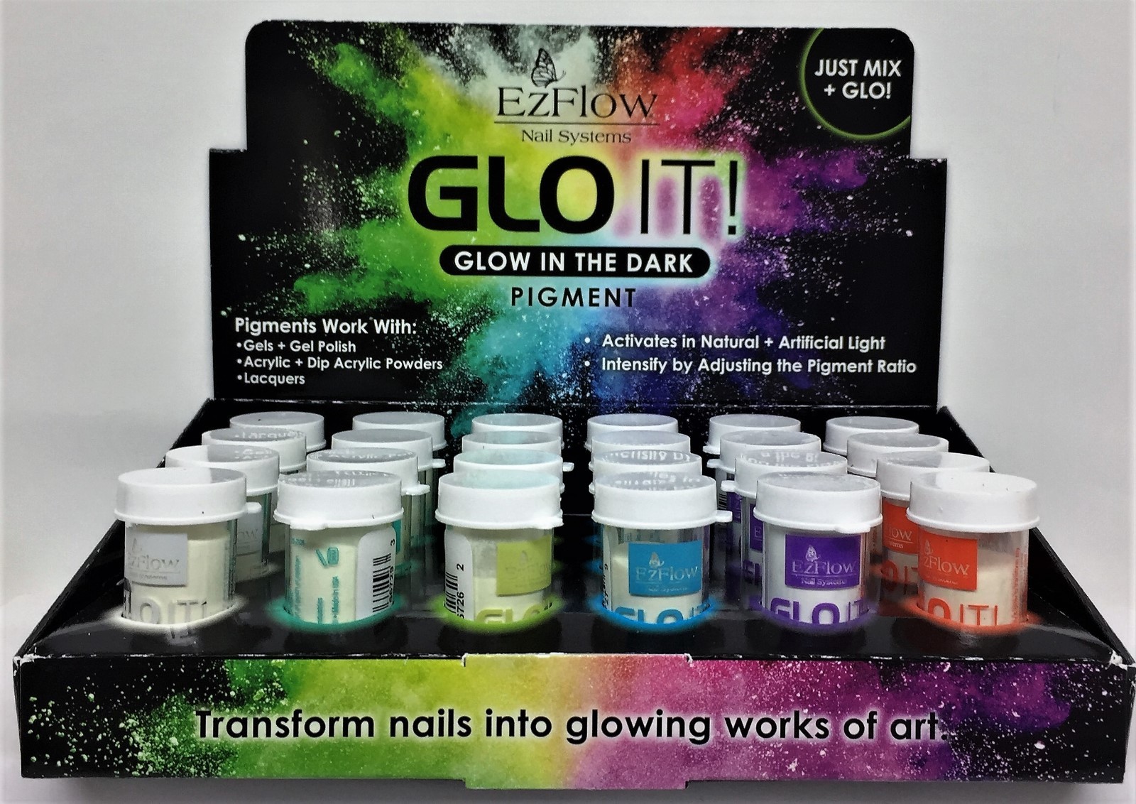Ezflow – GLO IT! Glow In The Dark Pigment 0.25oz – Choose Your Color
